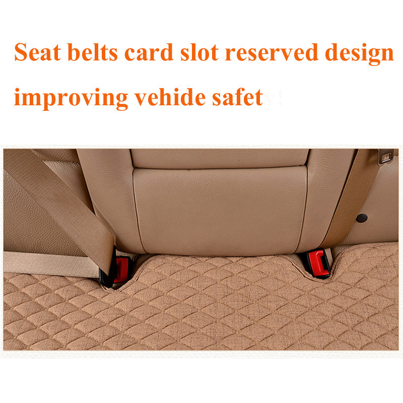 Linen Car Seat Cover for Protection
