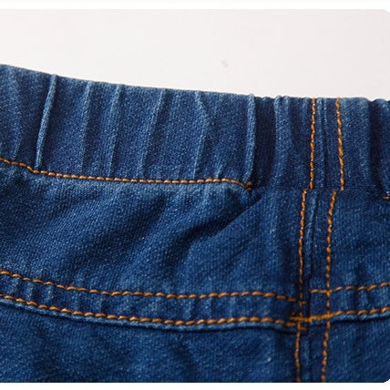 Boy's Bright Cotton Pants with Elastic Waist