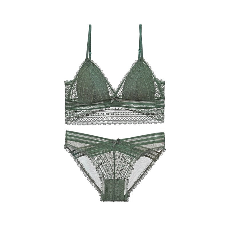 Push Up Lace Bra Set