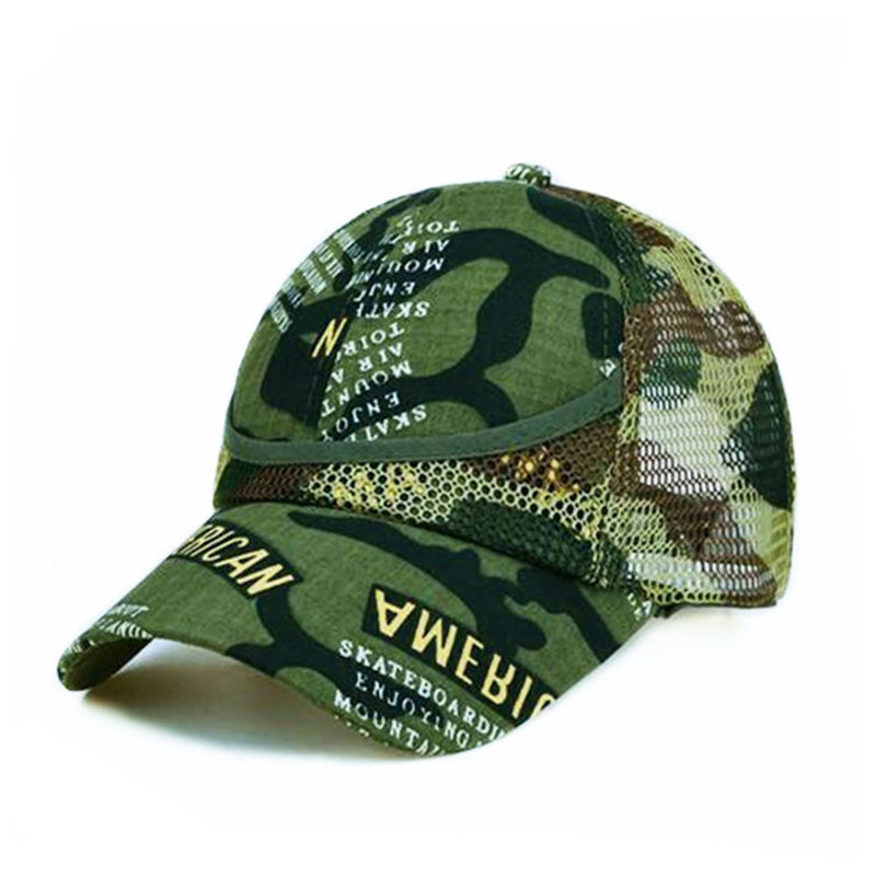 Outdoor Camouflage Boy's Mesh Baseball Cap
