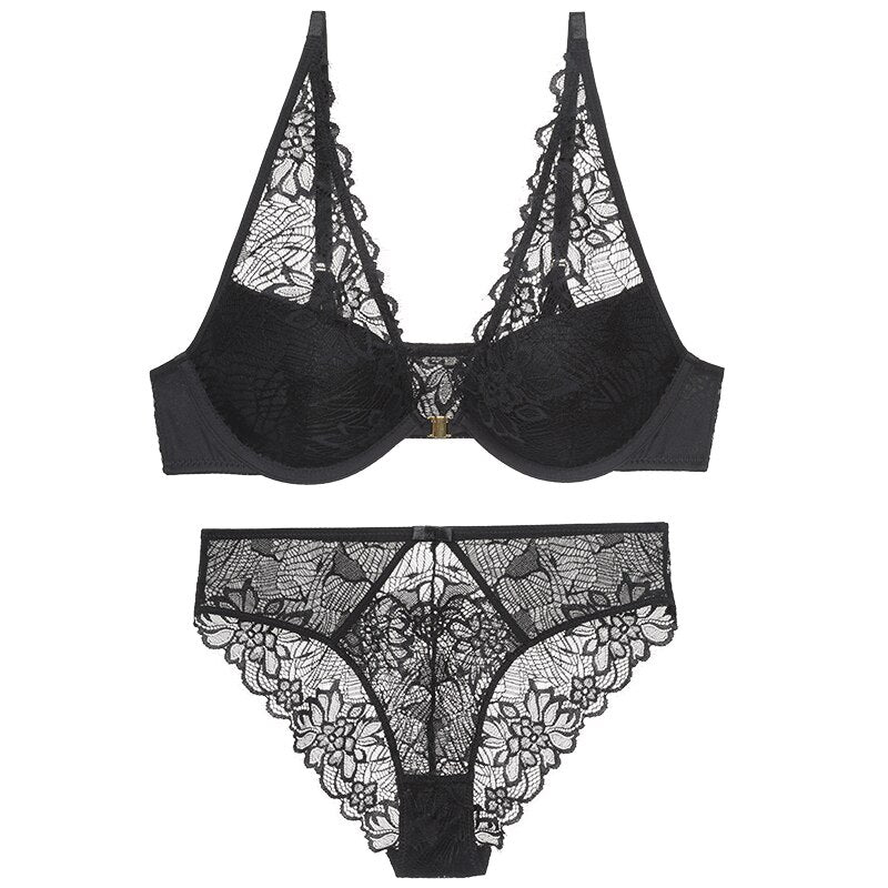 Front Closure Bra and Brief Set