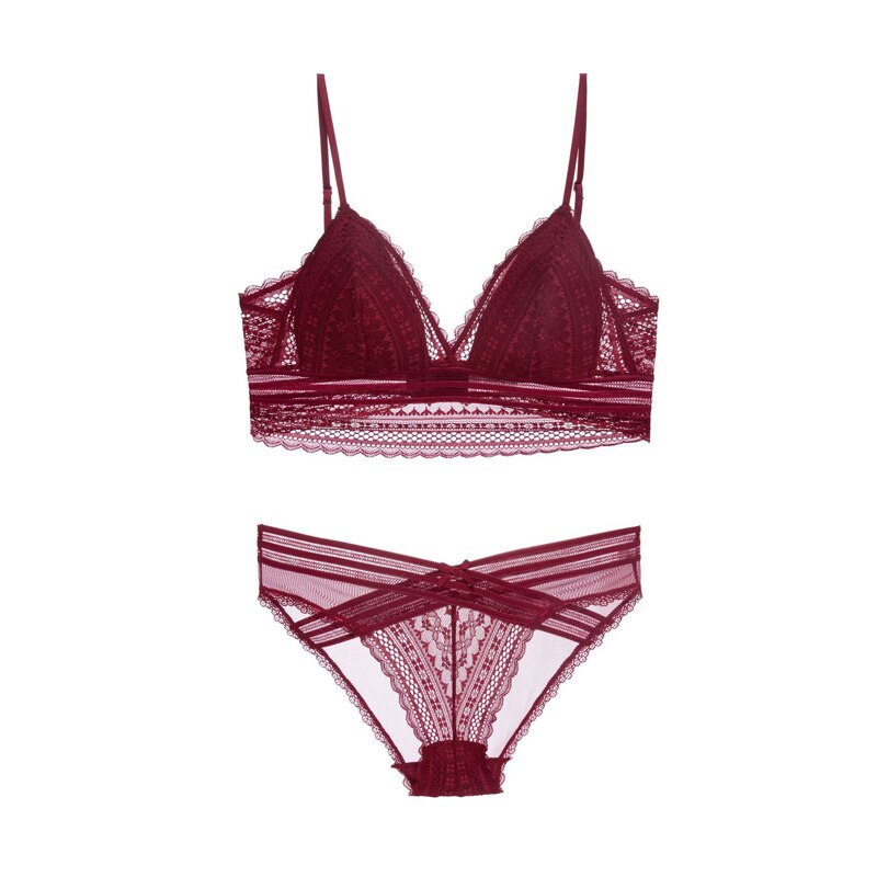 Push Up Lace Bra Set