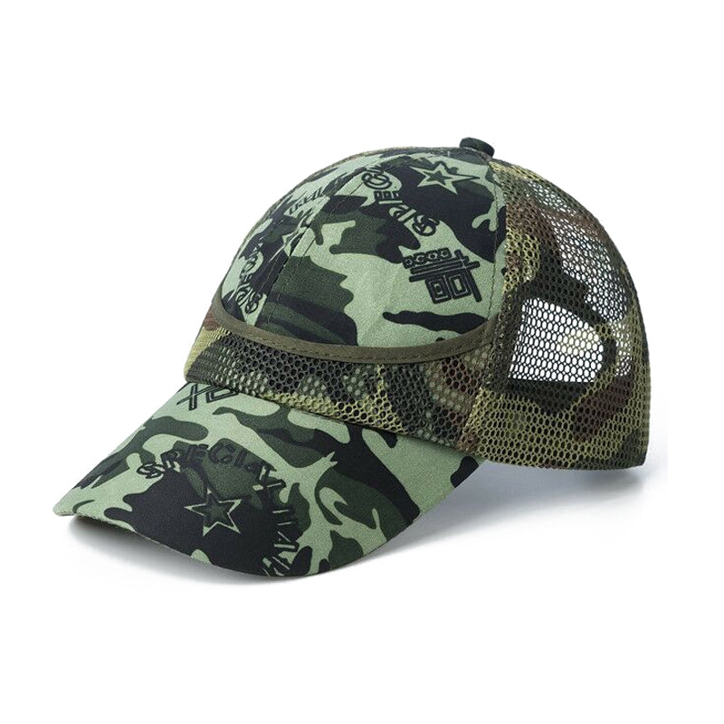 Outdoor Camouflage Boy's Mesh Baseball Cap