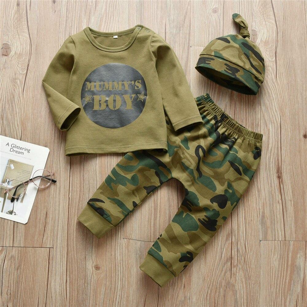 Baby's Camouflage Summer Clothing Set
