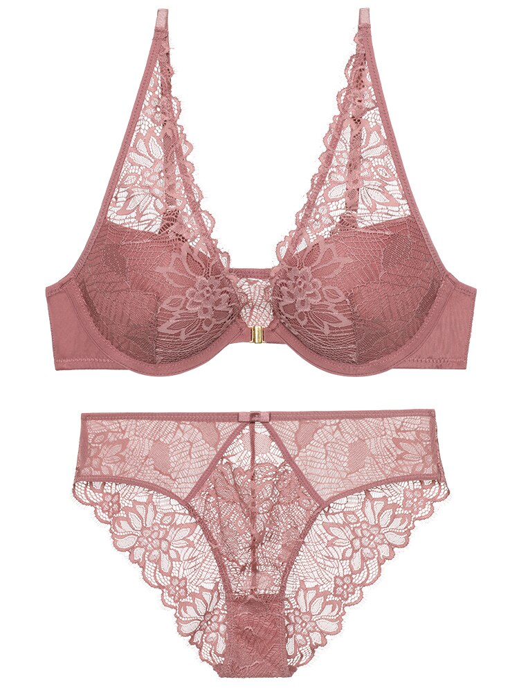 Front Closure Bra and Brief Set