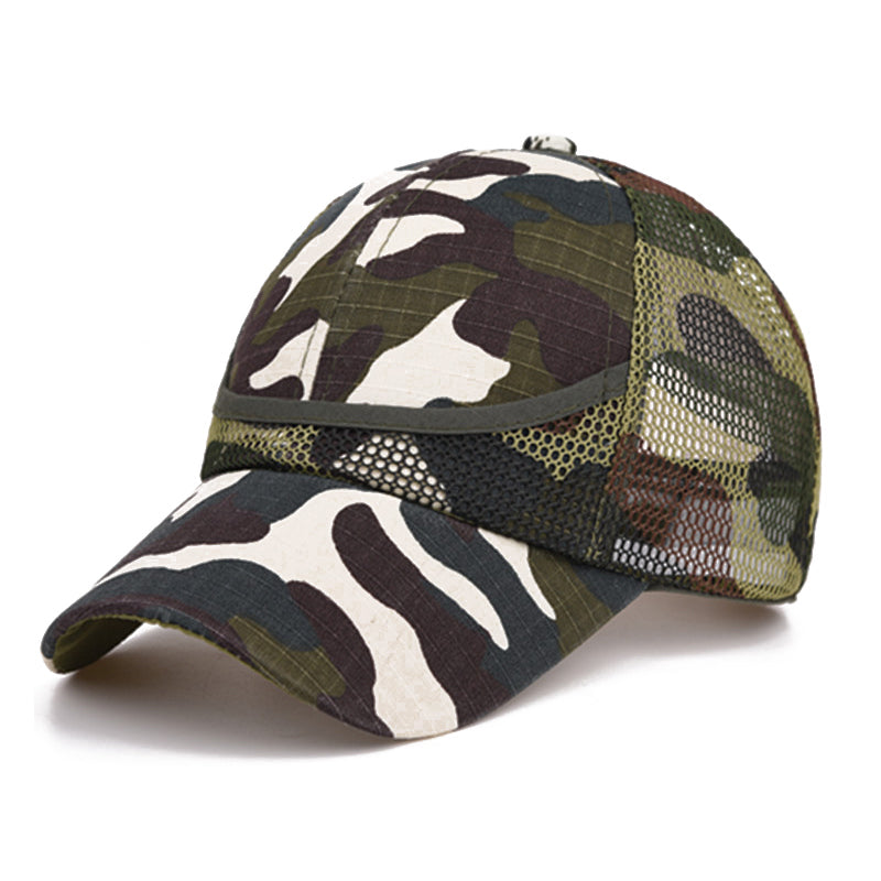 Outdoor Camouflage Boy's Mesh Baseball Cap