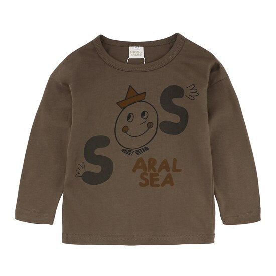 Long Sleeve Baby Shirt with Prints