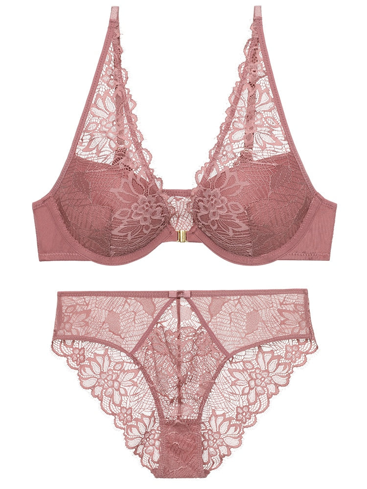Front Closure Bra and Brief Set