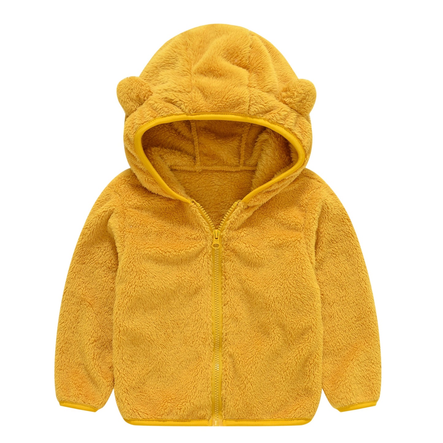 Fleece Baby Coat with Bear Ears