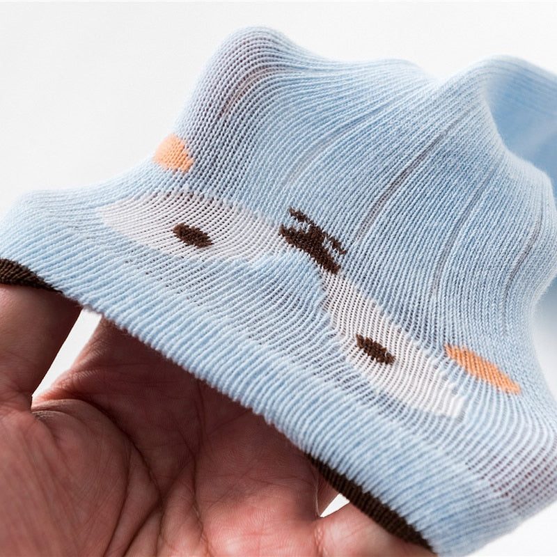 Knee Length Baby Anti Slip Socks 3 Pairs Set