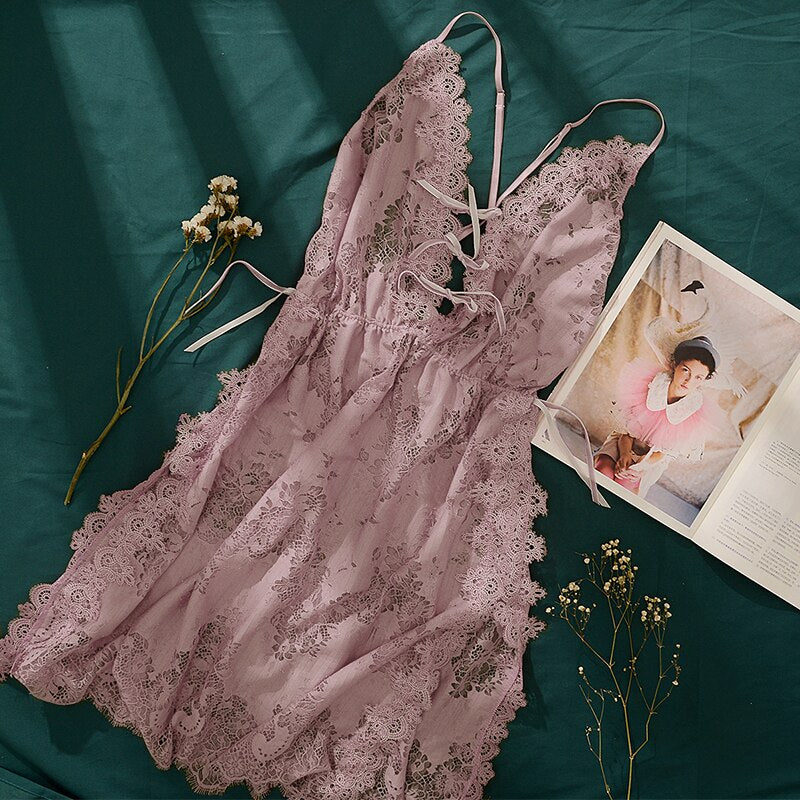 Women's Lace-Up Nightgown