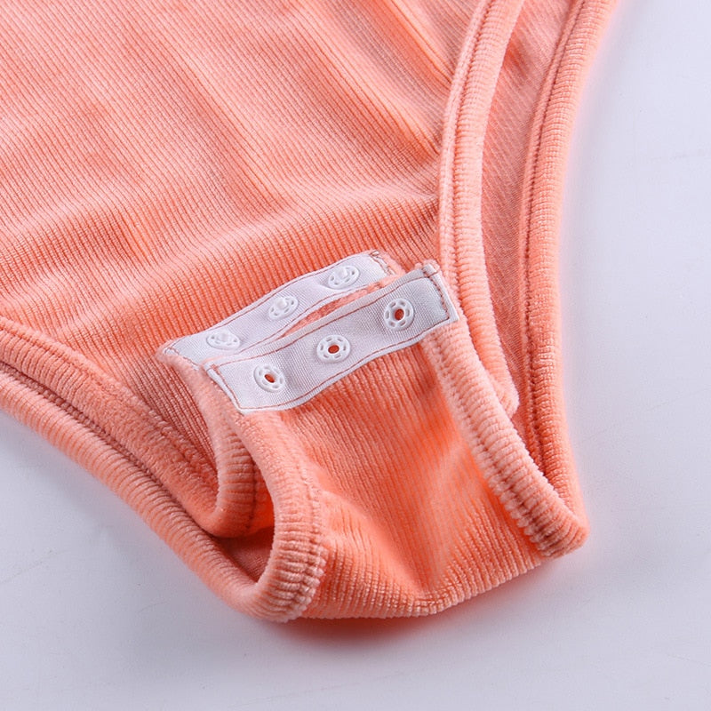 Spaghetti Strap Bodycon Bodysuit for Women