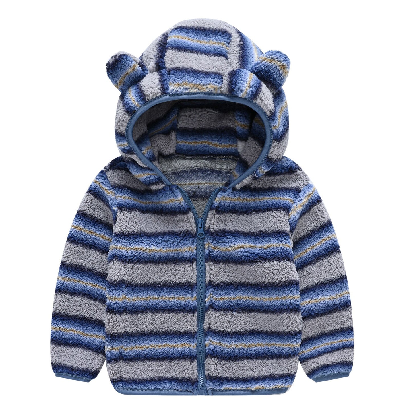Fleece Baby Coat with Bear Ears