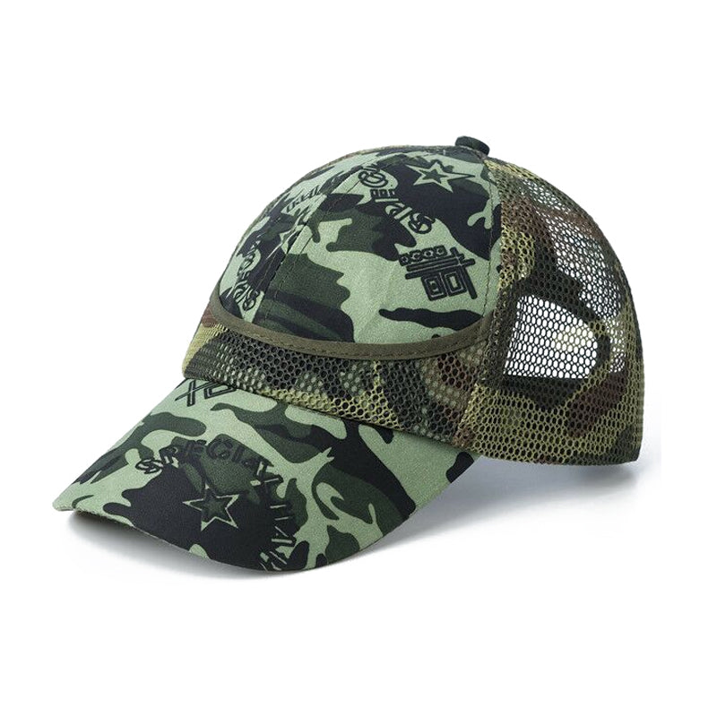 Outdoor Camouflage Boy's Mesh Baseball Cap