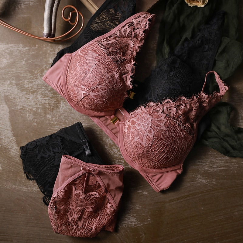 Front Closure Bra and Brief Set