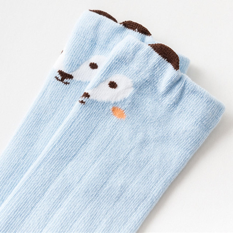 Knee Length Baby Anti Slip Socks 3 Pairs Set