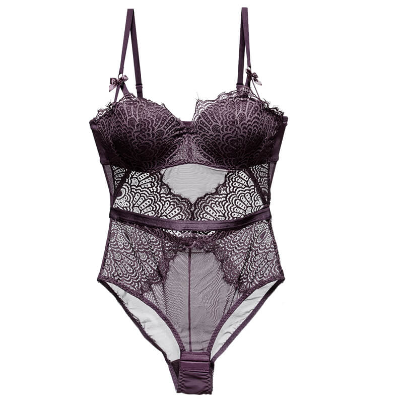 Women's Sexy Lace Push Up Lingerie Bodysuit