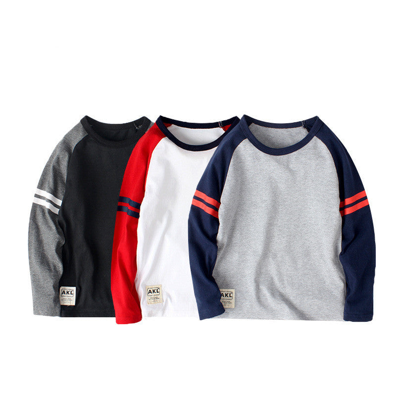 Boys Basic Striped Long Sleeve