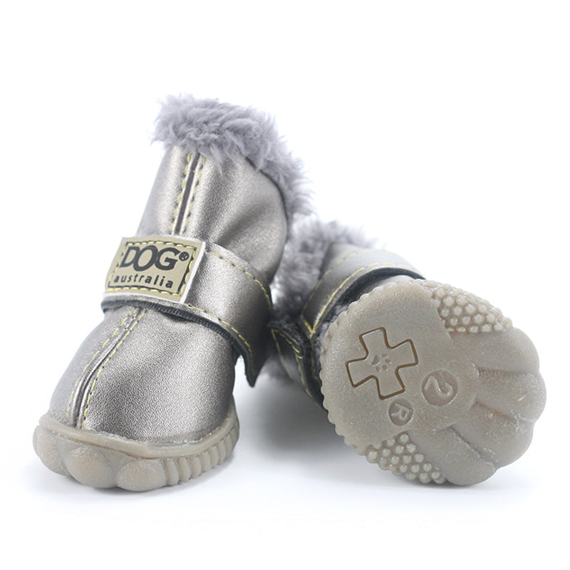 Dog's Waterproof Winter Shoes Set
