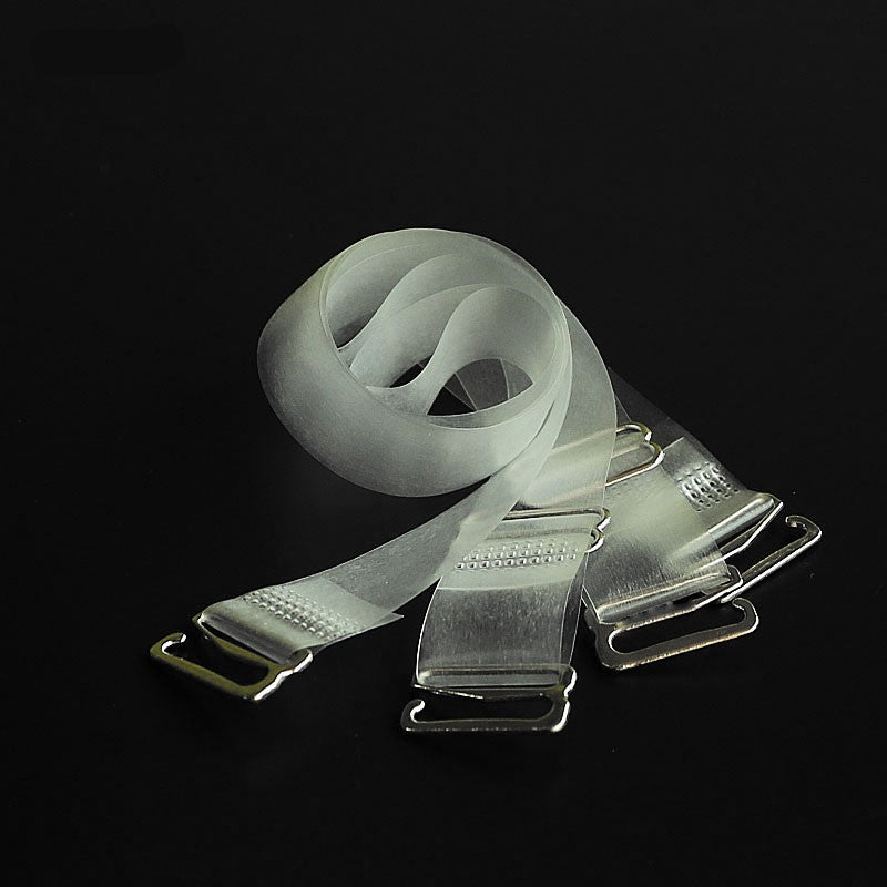 Useful Adjustable Elastic Transparent Silicone Bra Straps Set