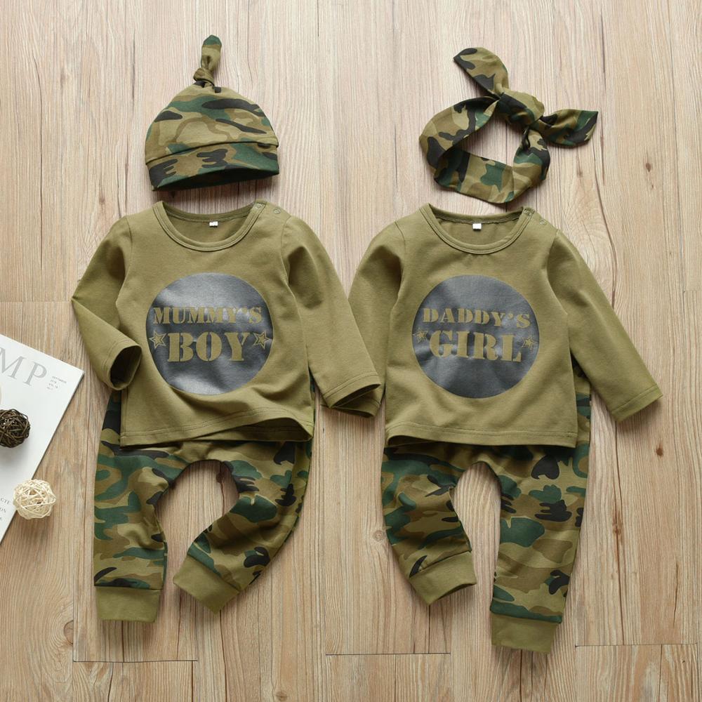 Baby's Camouflage Summer Clothing Set