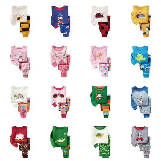 Kid's Colorful Printed Cotton Pajamas