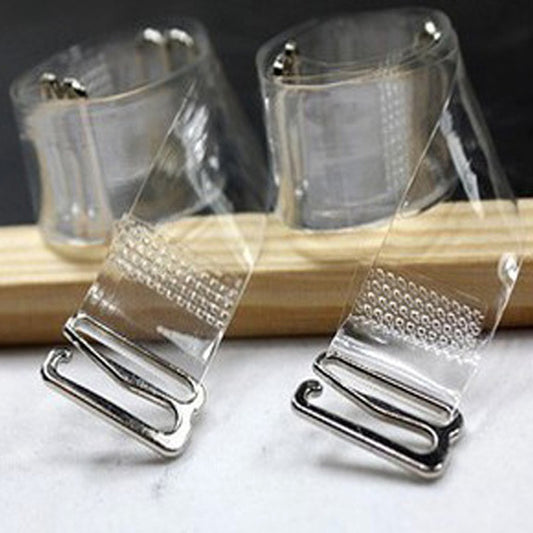 Useful Adjustable Elastic Transparent Silicone Bra Straps Set