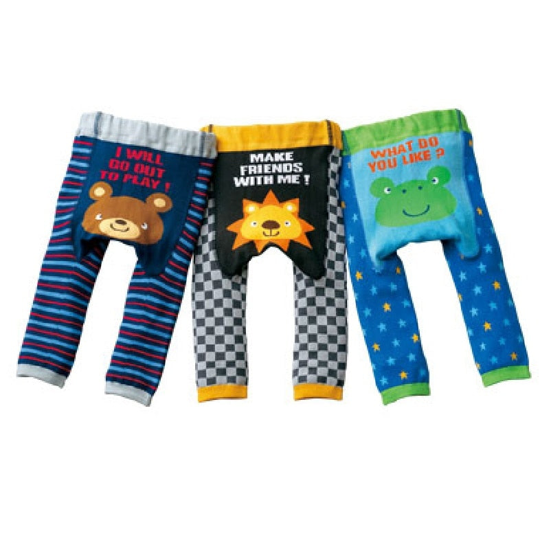 Baby's Animal Printed Cotton Pants
