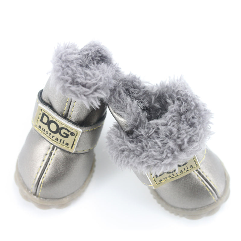 Dog's Waterproof Winter Shoes Set